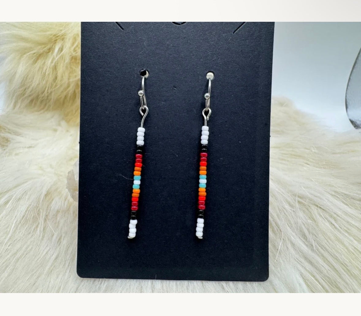 Ojibwe Dangles: White