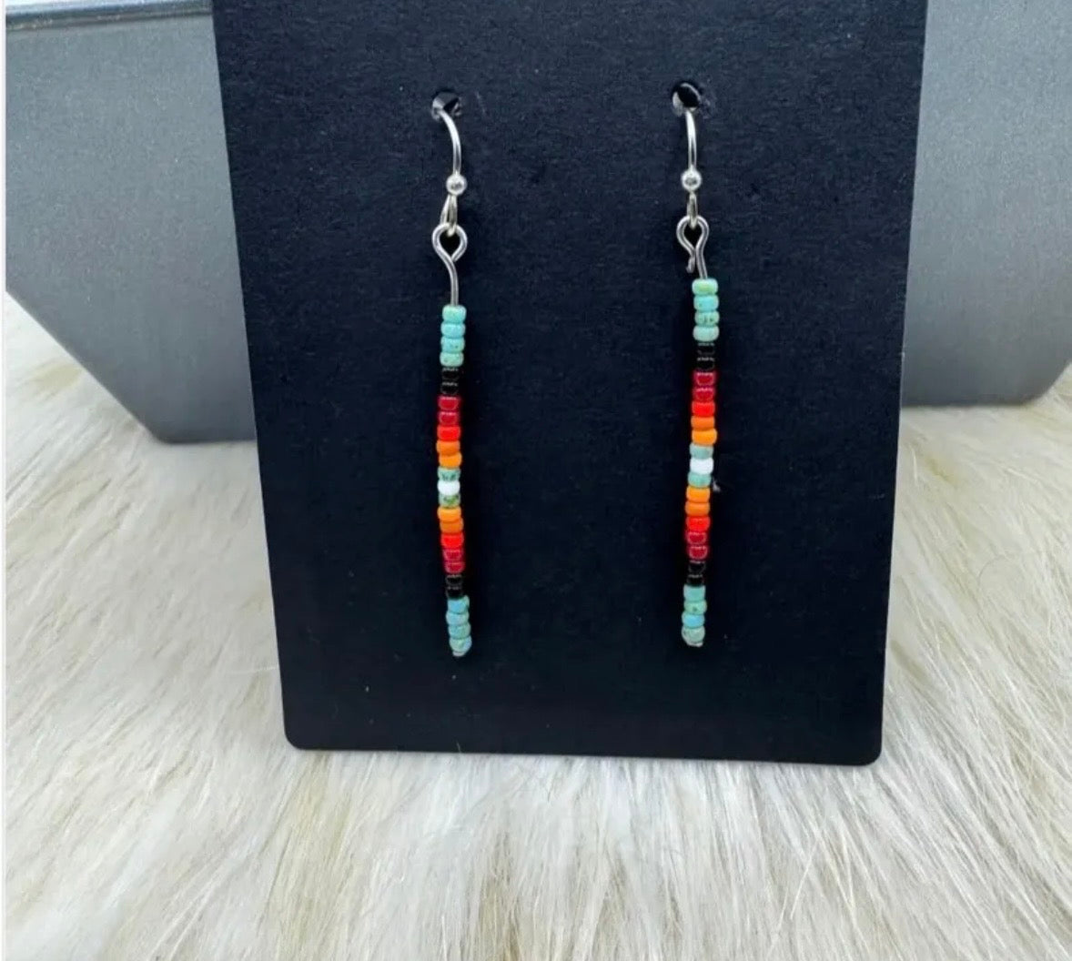 Ojibwe Turquoise Dangles