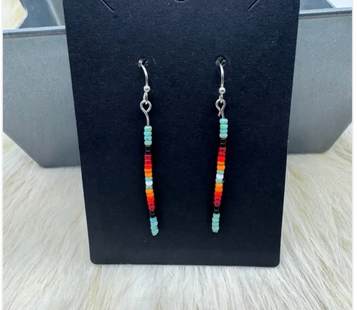 Ojibwe Turquoise Dangles