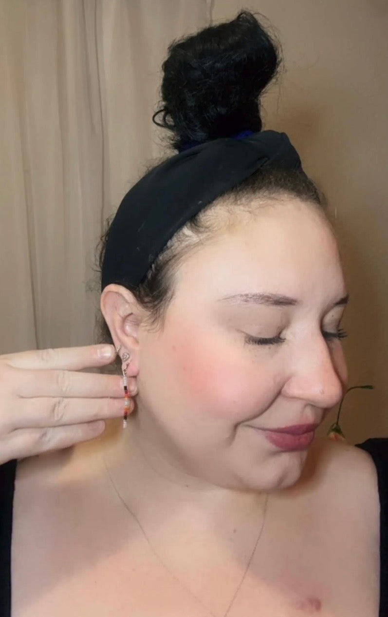 Ojibwe Dangles: White